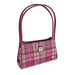 Harris Tweed Fiddich Small Handbag - Classic Tweed Shoulder Handbag - Heritage Of Scotland - Vibrant Pink Buchanan (COL138)