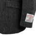 Harris Tweed Gents Wool Jacket - Harris Dk Grey Herringbone - Heritage Of Scotland - DK GREY HERRINGBONE