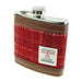 Harris Tweed Hip Flask Red Check - Heritage Of Scotland - RED CHECK