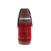 Harris Tweed Hunting Flask Red Check - Heritage Of Scotland - RED CHECK