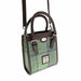 Harris Tweed Keltie Tall Mini Tote Bag - Wool Crossbody Tote - Heritage Of Scotland - Faded Green Stewart (COL139)