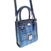 Harris Tweed Keltie Tall Mini Tote Bag - Wool Crossbody Tote - Heritage Of Scotland - Light Blue Check (COL129)