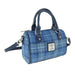 Harris Tweed Kilbride Mini Bowling Bag - Small Shoulder and Handbag - Heritage Of Scotland - Light Blue Check (COL129)