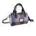 Harris Tweed Kilbride Mini Bowling Bag - Small Shoulder and Handbag - Heritage Of Scotland - Pink/Lilac Check (COL034)