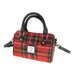 Harris Tweed Kilbride Mini Bowling Bag - Small Shoulder and Handbag - Heritage Of Scotland - Royal Stewart (COL024)