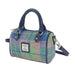 Harris Tweed Kilbride Mini Bowling Bag - Small Shoulder and Handbag - Heritage Of Scotland - Soft Blue and Pink Tartan (COL135)