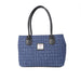 Harris Tweed Ladies Handbag - Classic Blue Basket Weave - Heritage Of Scotland - BLUE BASKET WEAVE