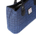 Harris Tweed Ladies Handbag - Classic Blue Basket Weave - Heritage Of Scotland - BLUE BASKET WEAVE