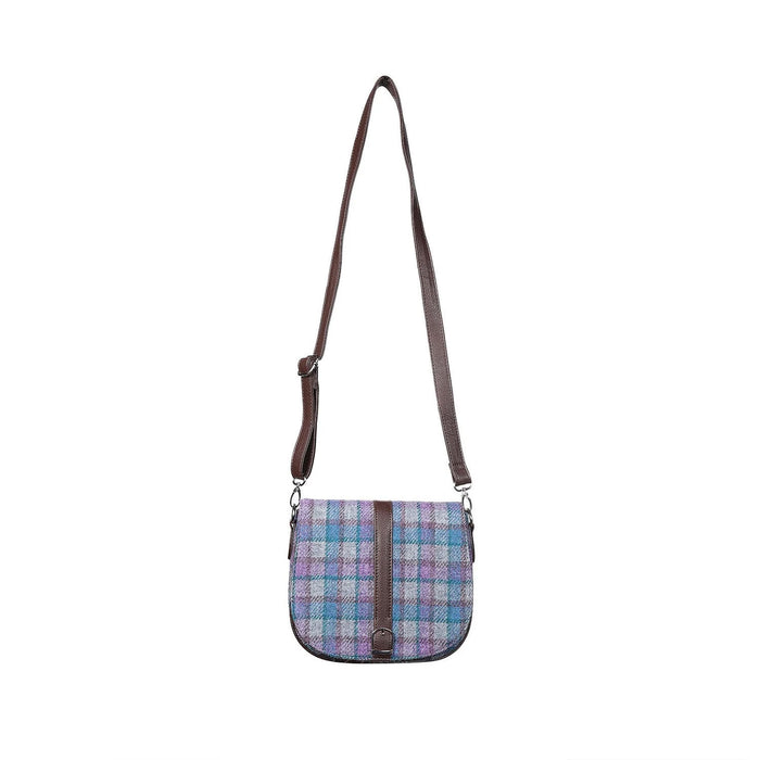 Harris Tweed Ladies Shoulder Bag - Beauly Heather Check - Heritage Of Scotland - Heather Check