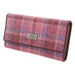 Harris Tweed Large Purse - Tiree Pink Check - Heritage Of Scotland - PINK CHECK