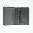 Harris Tweed Leather Passport Cover - Heritage Of Scotland - GREEN & BROWN HERRINGBONE / BLACK