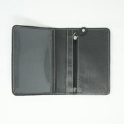 Harris Tweed Leather Passport Cover - Heritage Of Scotland - GREEN & BROWN HERRINGBONE / BLACK