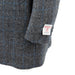 Harris Tweed Men's Wool Coat - Cameron 1715 - A2 Grey Blue Check - Heritage Of Scotland - 1715 - A2 GREY BLUE CHECK