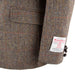 Harris Tweed Men's Wool Jacket - Barra Brown Herringbone - Heritage Of Scotland - BROWN HERRINGBONE