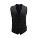 Harris Tweed Men's Wool Waistcoat - Lewis 1715 - A2 Grey Blue Check - Heritage Of Scotland - 1715 - A2 GREY BLUE CHECK