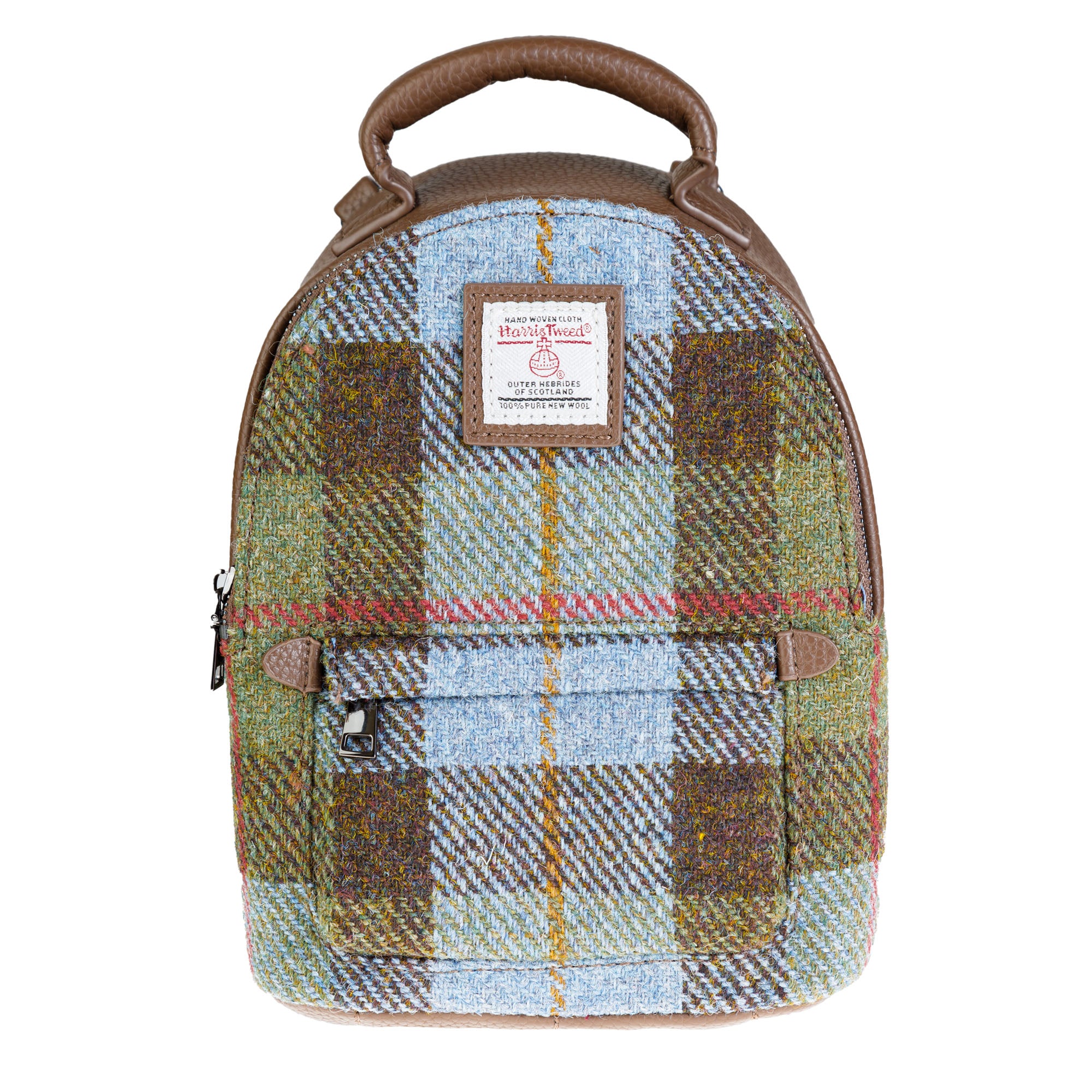 tweed mini backpack ハーリップトゥ ブラウン バッグ Harris Tweed Mini Backpack Macleod Tartan / Light Brown | Heritage