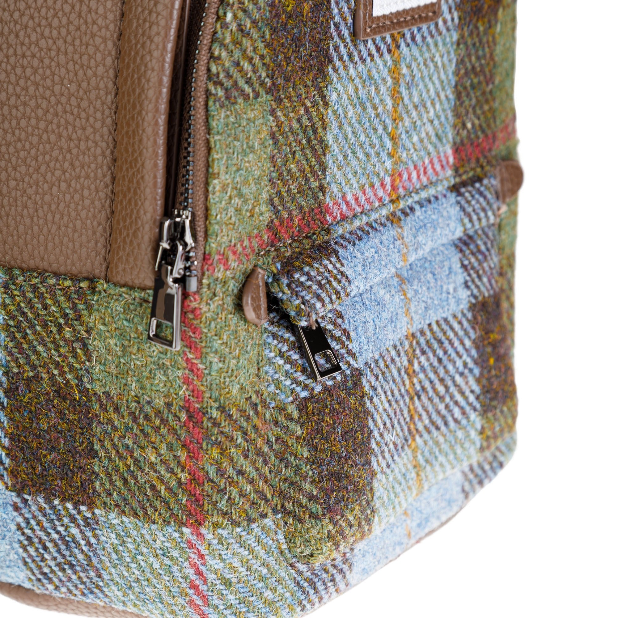 Harris Tweed Mini Backpack Macleod Tartan / Light Brown | Heritage