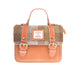 Harris Tweed Mini Satchel Bag Lovat Check / Tan - Heritage Of Scotland - LOVAT CHECK / TAN