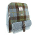 Harris Tweed Naver Backpack – Tartan Travel and Daypack Bag - Heritage Of Scotland - MacLeod Tartan / Plain Light Blue (COL015)