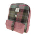 Harris Tweed Naver Backpack – Tartan Travel and Daypack Bag - Heritage Of Scotland - Muted Green & Purple Tartan (COL137)