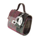 Harris Tweed Nochty Really Wee Bag - Mini Tartan Handbag - Green & Rose Pink Tartan (COL137) - Heritage Of Scotland -