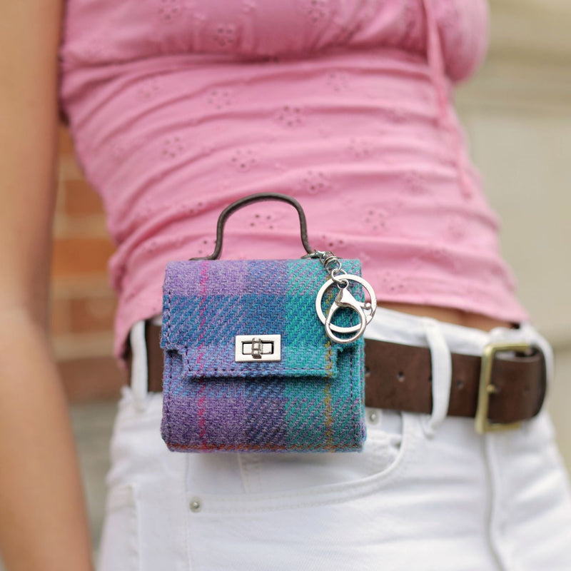 Harris Tweed Nochty Really Wee Bag - Mini Tartan Handbag - Heritage Of Scotland - MacLeod Tartan (COL015)