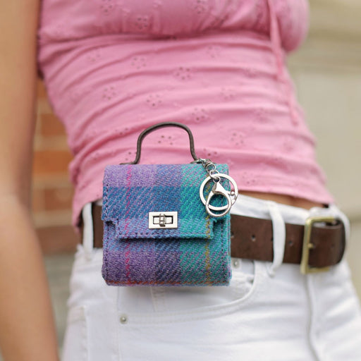 Harris Tweed Nochty Really Wee Bag - Mini Tartan Handbag - Heritage Of Scotland - MacLeod Tartan (COL015)