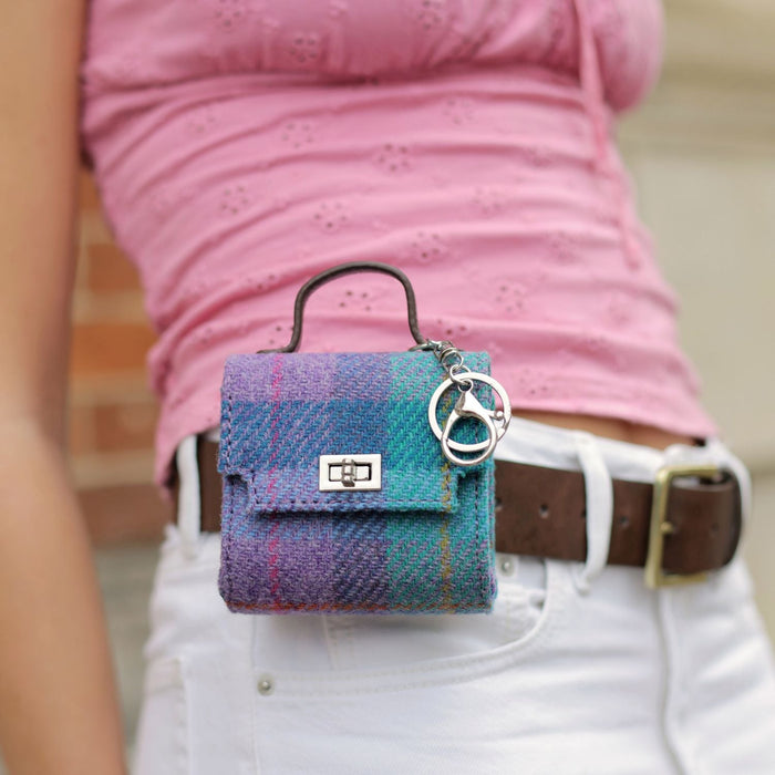 Harris Tweed Nochty Really Wee Bag - Mini Tartan Handbag - Heritage Of Scotland - MacLeod Tartan (COL015)