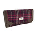 Harris Tweed Purse - Bute Purple Check - Heritage Of Scotland - PURPLE CHECK