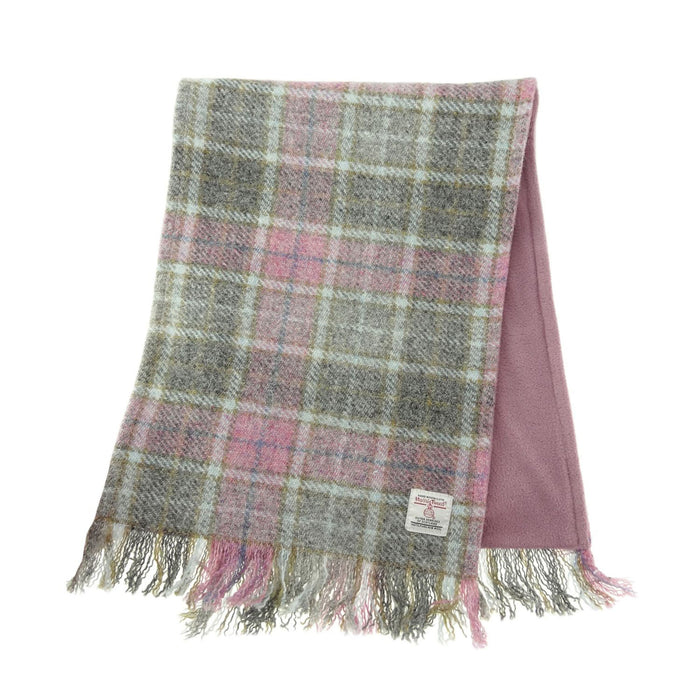 Harris Tweed Scarf Soft Pink Buchanan - Heritage Of Scotland - SOFT PINK BUCHANAN