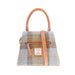 Harris Tweed Small Satchel Bag Lovat Check / Tan - Heritage Of Scotland - LOVAT CHECK / TAN