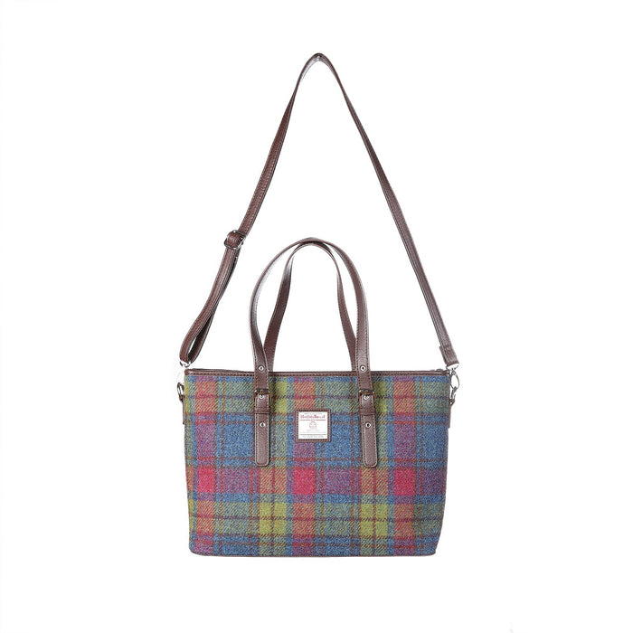 Harris Tweed Tartan Tote Bag - Spey Multi Colour Tartan - Heritage Of Scotland - MULTI COLOUR TARTAN