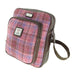 Harris Tweed Tay Travel Bag – Stylish Scottish Day Bag - Heritage Of Scotland - Pink Check (COL103)