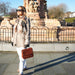 Harris Tweed Thurso Square Shoulder Bag - Stylish Tartan Everyday Bag - Heritage Of Scotland - Pale Orange Stewart Tartan (COL148)