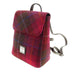 Harris Tweed Tummel Mini Backpack - Small Backpack with Phone Pocket - Heritage Of Scotland - Deep Pink Tartan (COL052)