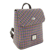 Harris Tweed Tummel Mini Backpack - Small Backpack with Phone Pocket - Heritage Of Scotland - Jazzy Weave (COL116)