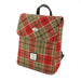 Harris Tweed Tummel Mini Backpack - Small Backpack with Phone Pocket - Heritage Of Scotland - Red & Green Tartan (COL141)