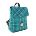 Harris Tweed Tummel Mini Backpack - Small Backpack with Phone Pocket - Heritage Of Scotland - Teal & Blue Check (COL145)