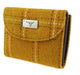 Harris Tweed Wallet - Jura Mustard Overcheck - Heritage Of Scotland - MUSTARD OVERCHECK