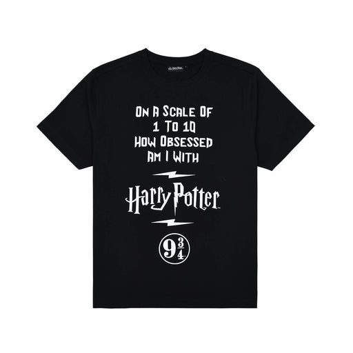 Harry Potter 9 3/4 Adult T-Shirt - Heritage Of Scotland - BLACK