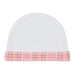 Hat + Mitten - Heritage Of Scotland - WHITE/PINK TARTAN TRIM