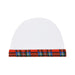 Hat + Mitten - Heritage Of Scotland - WHITE/RED TARTAN TRIM