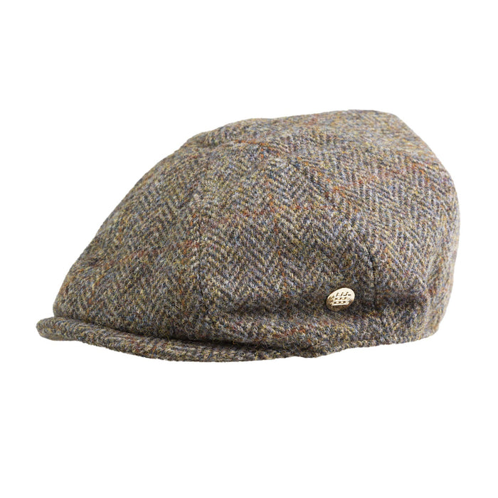 Heddle & Reed Harris Tweed 8Pce Cap Brown Herringbone - Heritage Of Scotland - BROWN HERRINGBONE