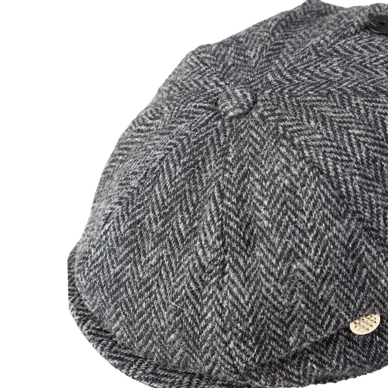 Heddle & Reed Harris Tweed 8Pce Cap Grey Herringbone | Heritage of