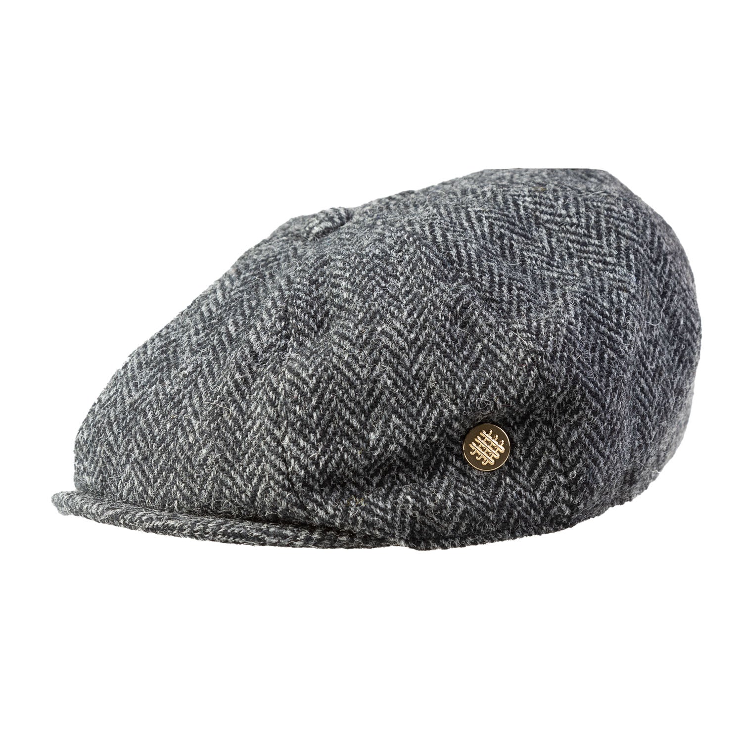 Heddle & Reed Harris Tweed 8Pce Cap Grey Herringbone | Heritage of