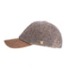 Heddle & Reed Harris Tweed Baseball Cap Grey - Heritage Of Scotland - GREY