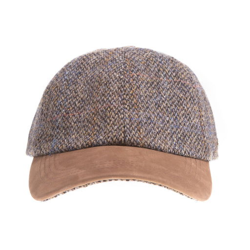 Heddle & Reed Harris Tweed Baseball Cap Grey - Heritage Of Scotland - GREY