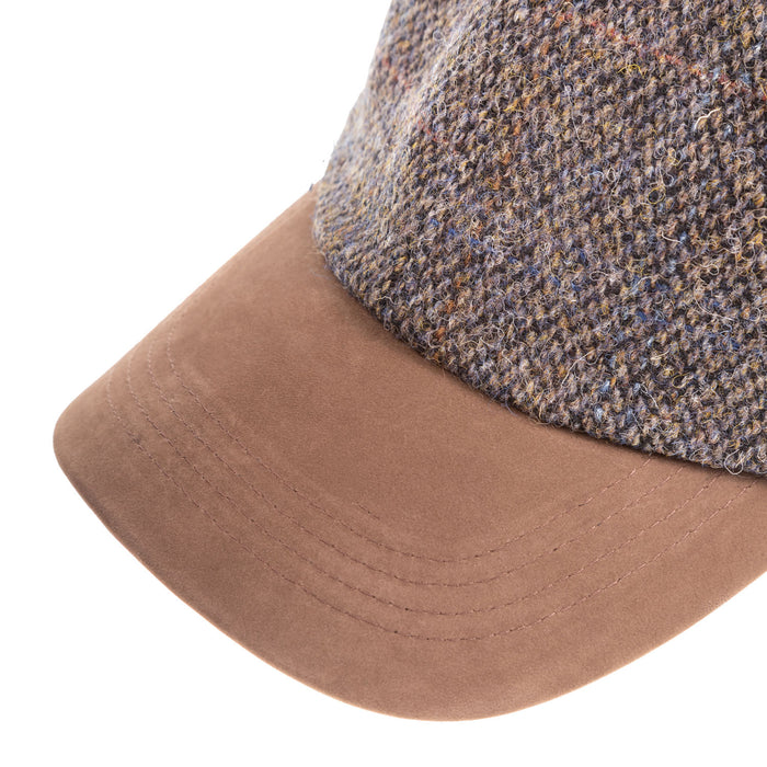 Heddle & Reed Harris Tweed Baseball Cap Grey - Heritage Of Scotland - GREY