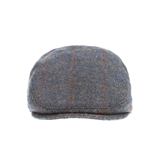 Heddle & Reed Harris Tweed Flatcap Blue Multi - Heritage Of Scotland - BLUE MULTI