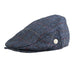 Heddle & Reed Harris Tweed Flatcap Blue Red Check - Heritage Of Scotland - BLUE RED CHECK